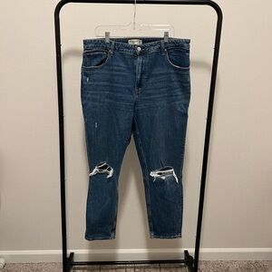 Abercrombie skinny high rise blue jeans
